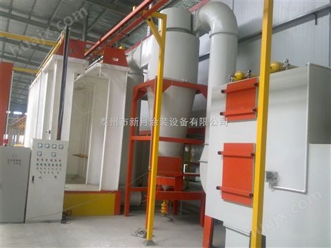 江苏新月护栏喷涂设备粉房内部配有抽风系统