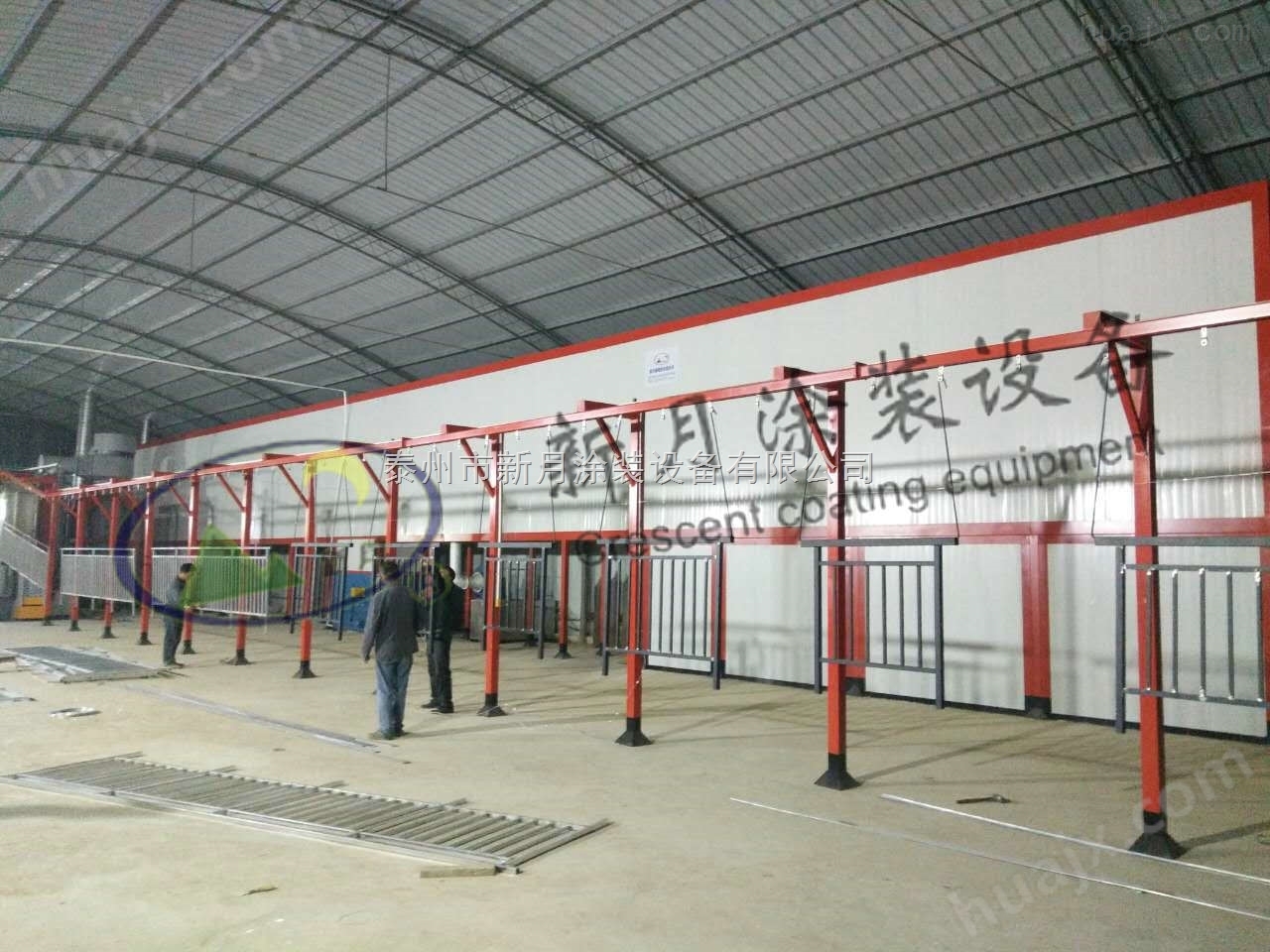 江苏新月锌钢护栏喷涂设备确保室外无粉尘排放